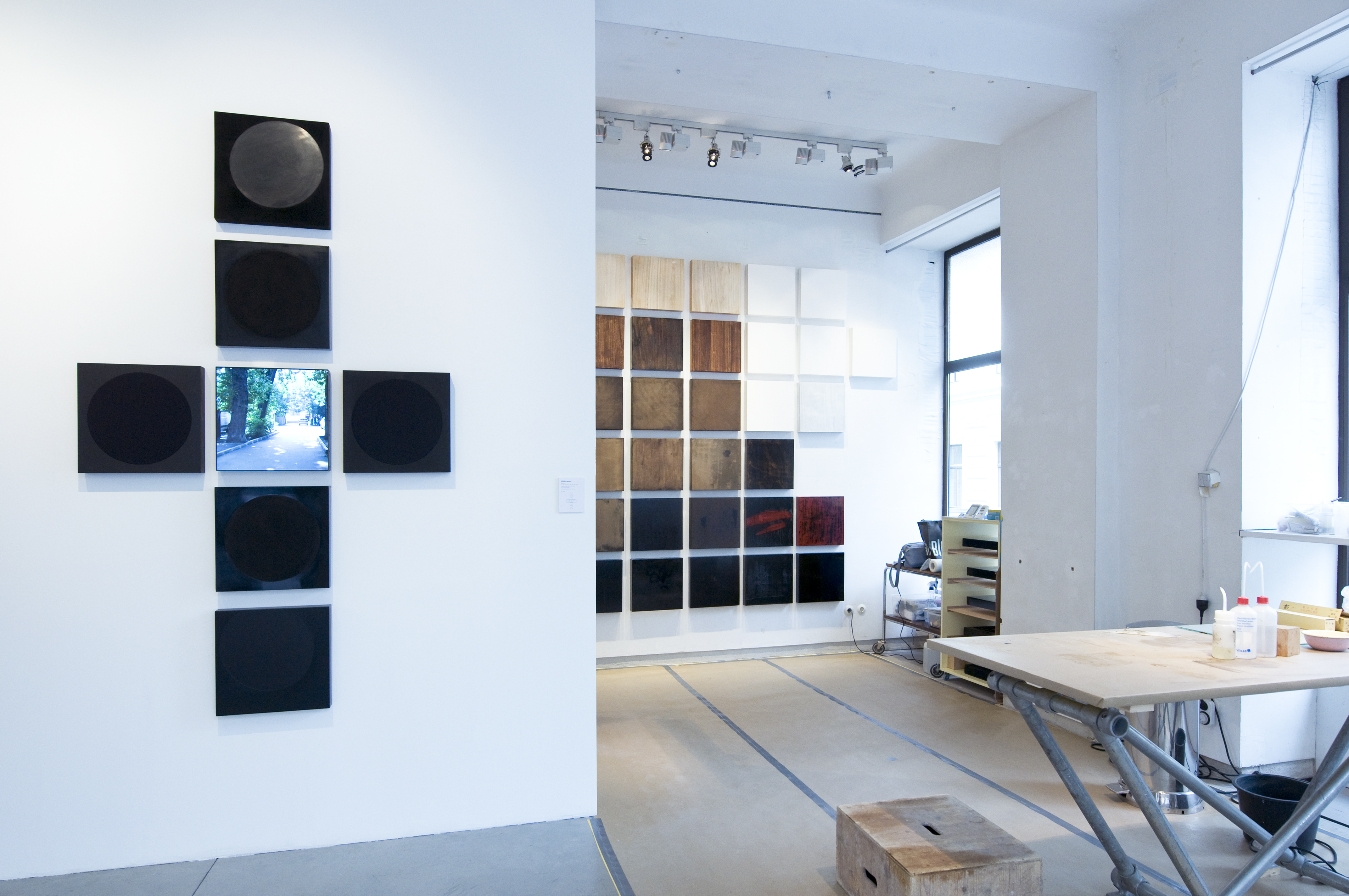 Astrid Edlinger | 'Black Square Sweatshop', exhibition view, 2015